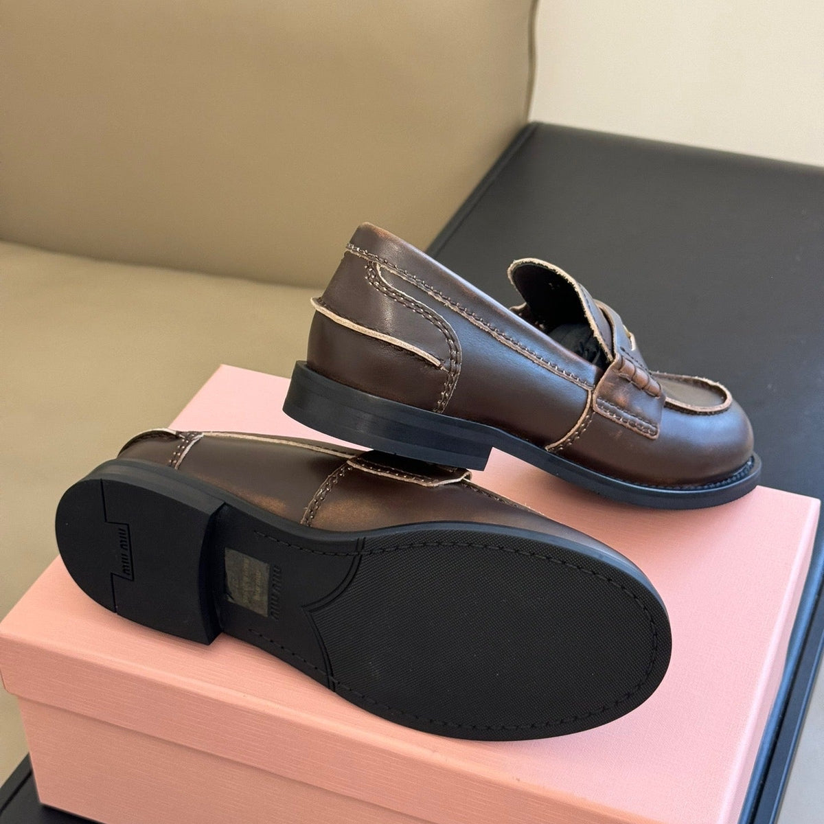 Shoes- Miu M Loafers Comfortable Everyday Designer Shoes