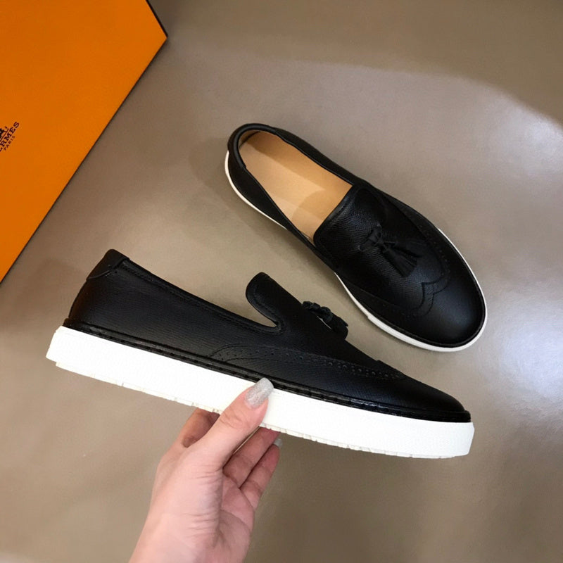 Hermes shoes Style 231 - front view, iconic logo design