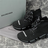 Balenciaga Beige Chelsea Boots - Heel Detail View