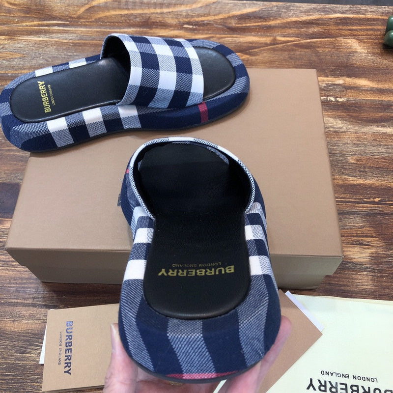 Burberry shoes Style 226 - close-up of iconic logo design