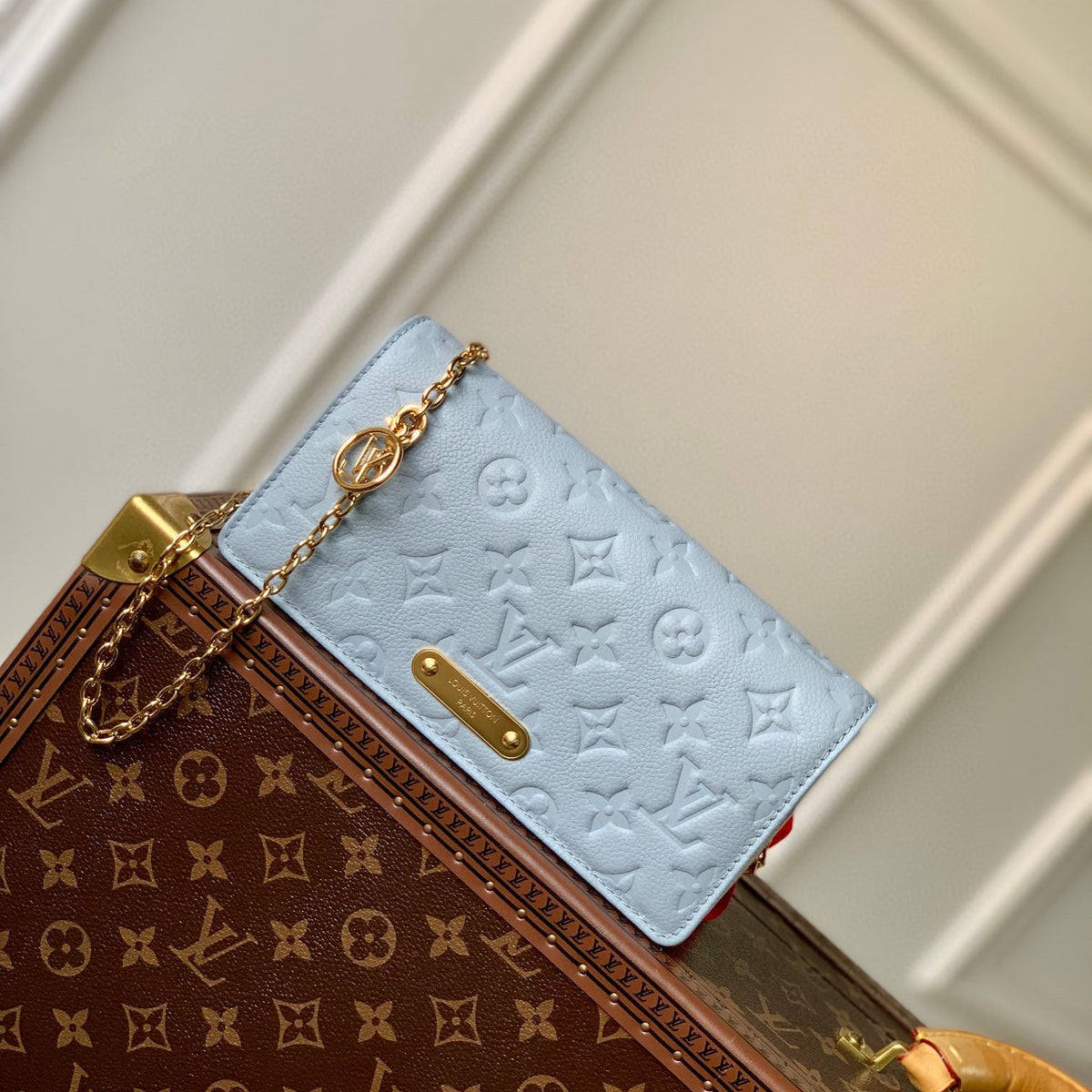 Louis Vuitton Wallets- Louis Vuitton Lou Lily Wallet On Chain Compact Luxury Card Wallet