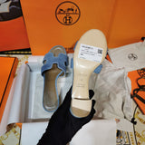 Hermès Nude Gladiator Sandals - Lifestyle Styling Shot