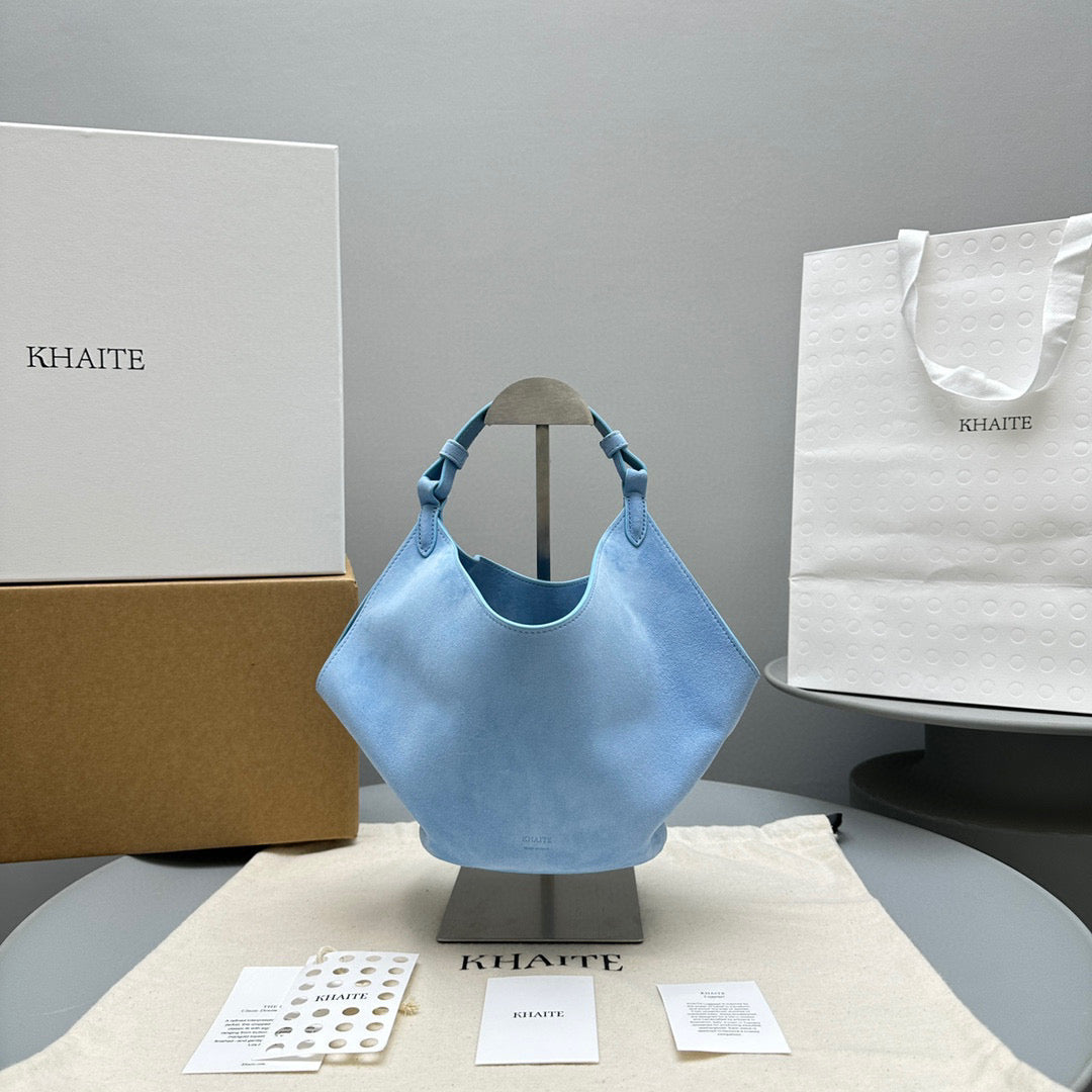 Bags- Khaite Mini Lotus Bag Luxury Designer Leather Handbag