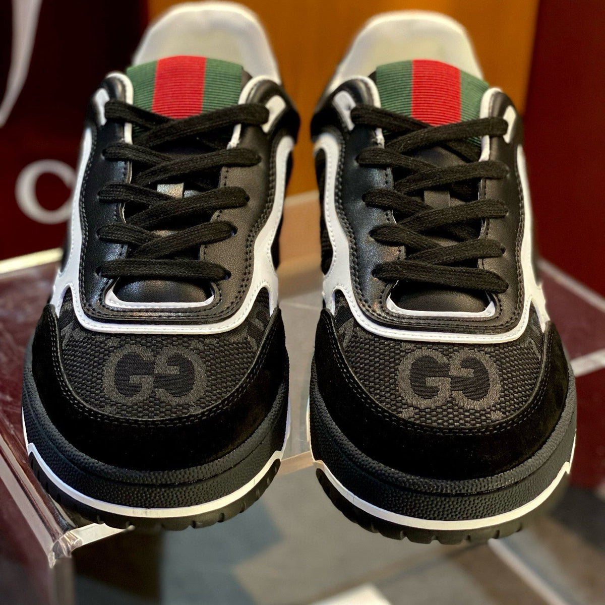 Gucci Shoes- Gucci Re Web Sneakers Premium Designer Casual Shoes