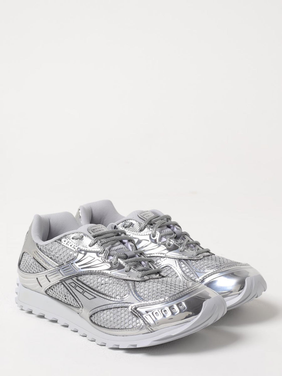 Bottega Veneta Shoes Bottega Veneta Sneakers Woman Silver Premium Designer Casual Shoes