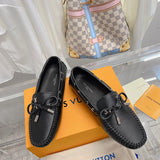 Louis Vuitton White Low-Top Sneakers - Toe Detail View