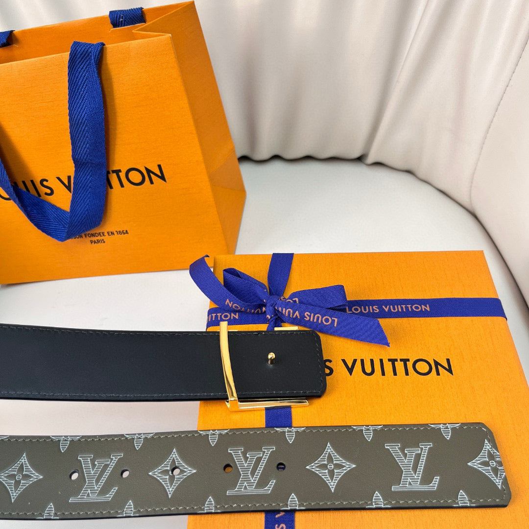 Louis Vuitton Belts- Louis Vuitton Lou Belt 4.0 Cm Classic Everyday Designer Belt