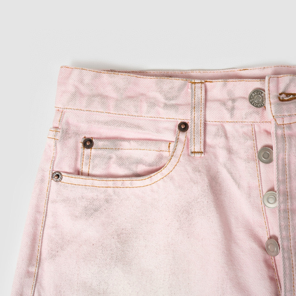 Acne Studios Jeans detail shot – authentic designer craftsmanship