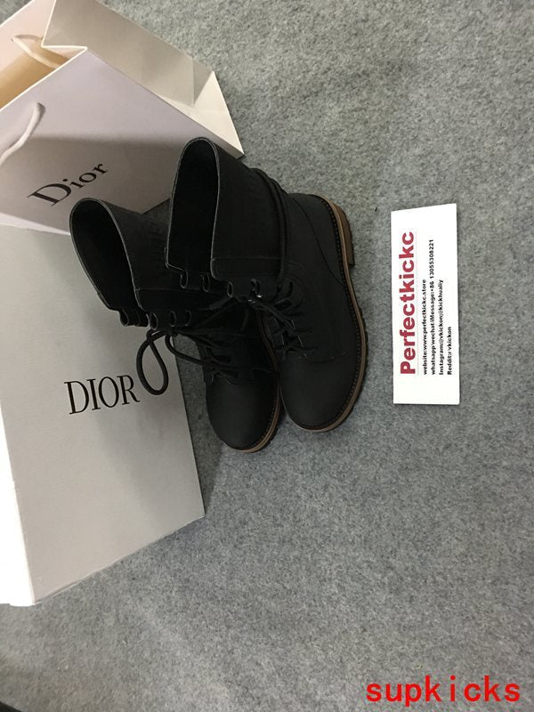 Dior Chocolate Brown Classic Ballet Flats - Side Profile View