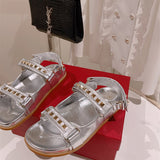 Close-up of Valentino Garavani shoes craftsmanship