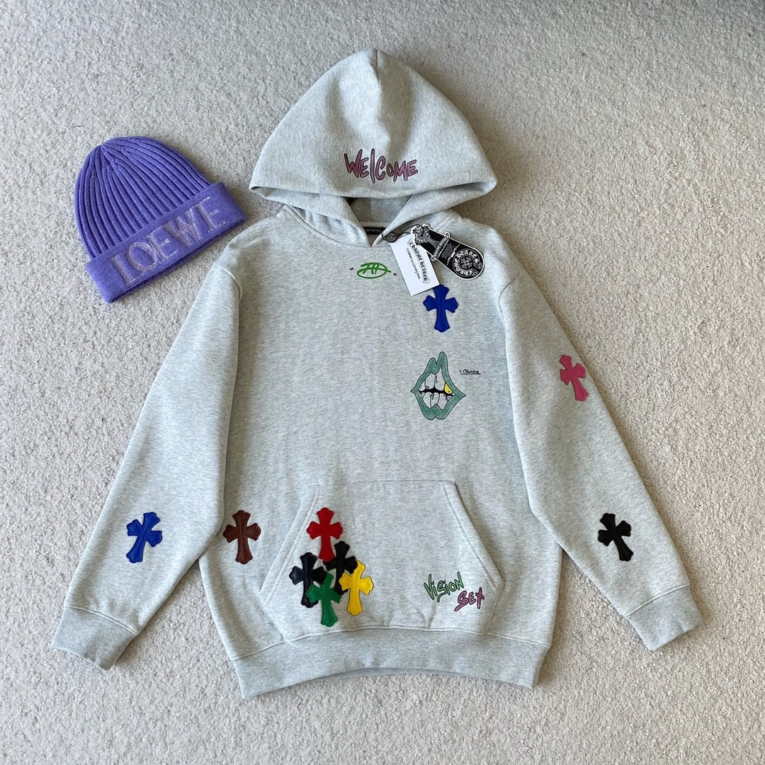 Hoodies- Chrome H Hoodie Premium Designer Casual Hoodie