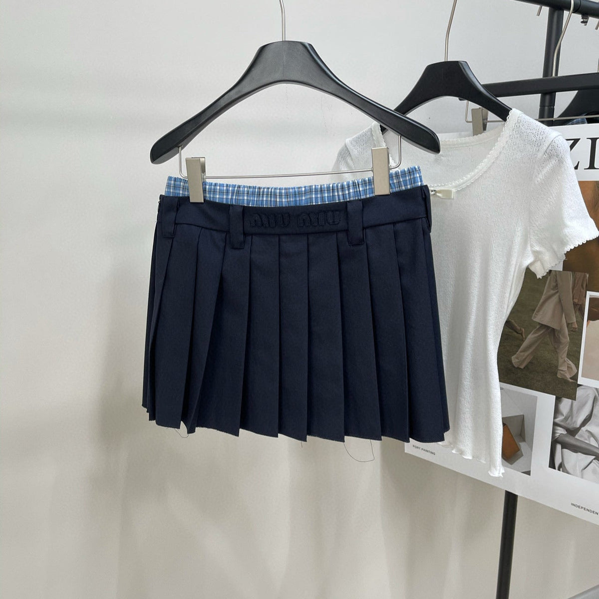 Skirts- Miu M Skirt Elegant Designer Casual Skirt