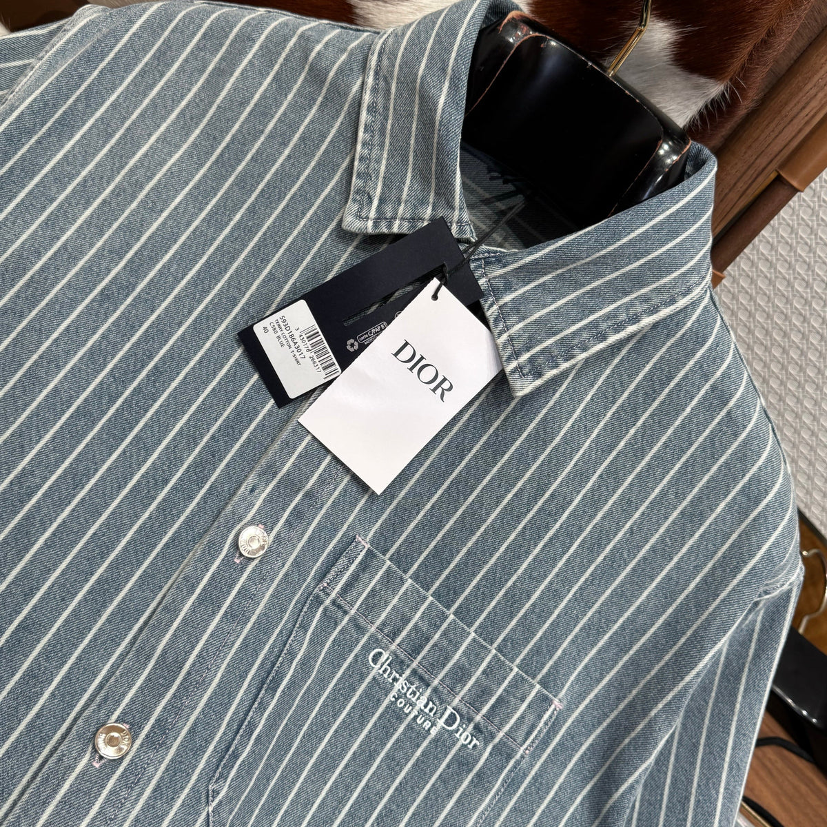 Dior Tops- Dior Denim Shirt Premium Designer Casual Top