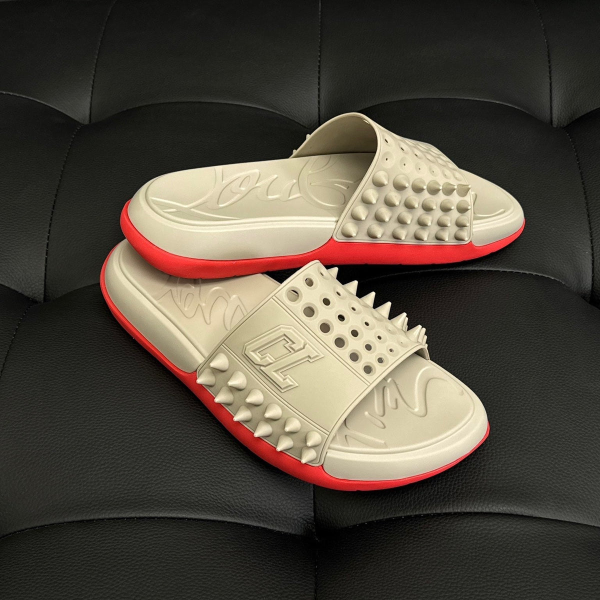 Shoes- Cl Spike Slides Comfortable Everyday Designer Shoes