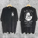 Amiri luxury t-shirt detail shot