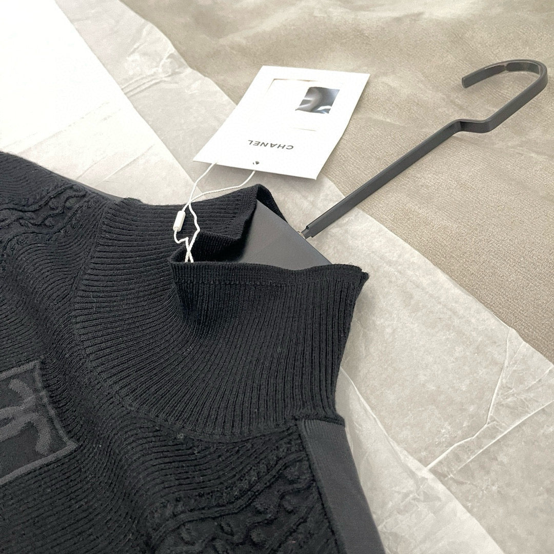 Chanel Turtleneck detail shot – authentic designer craftsmanship
