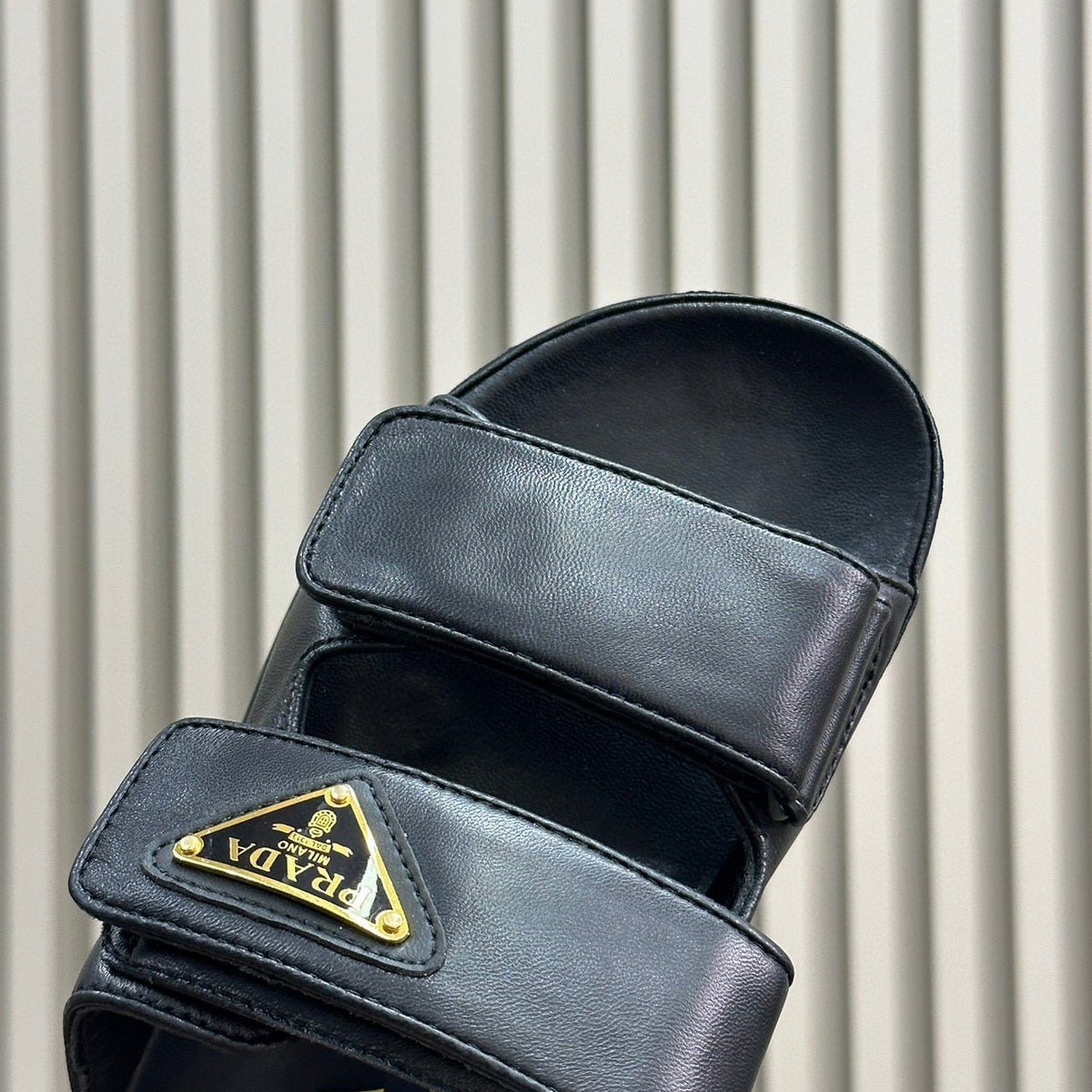 Shoes- Pd Nappa Leather Slides Premium Designer Casual Shoes