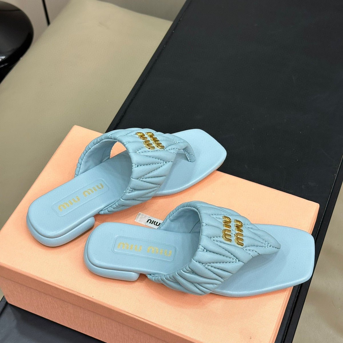 Shoes- Miu M Sandals Premium Designer Casual Shoes