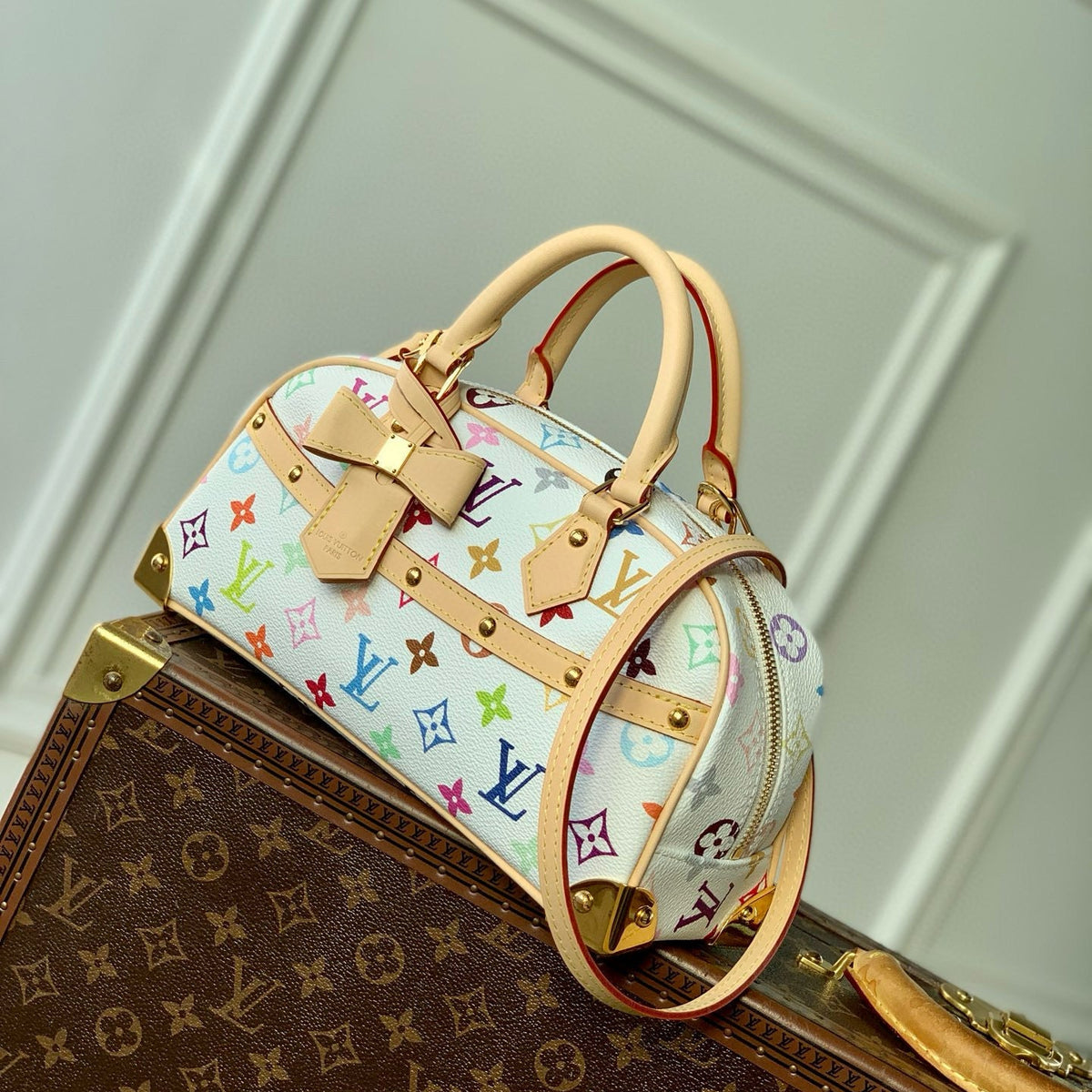 Louis Vuitton Bags- Louis Vuitton Lou x Murakami East West Bag Elegant Everyday Designer Handbag