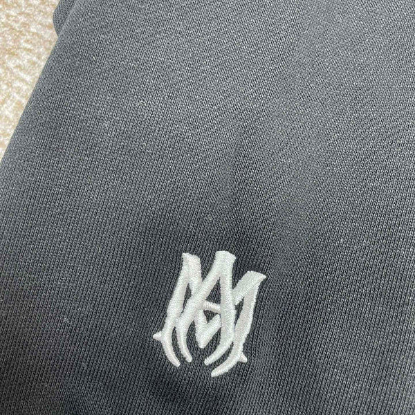 Close-up of Amiri hoodie craftsmanship
