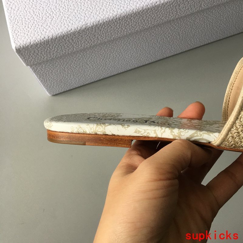 Dior Camel Ankle Strap Heels - Front View