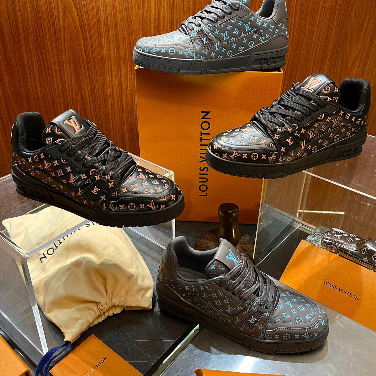 Louis Vuitton Shoes- Louis Vuitton Lou Trainers Comfortable Everyday Designer Shoes