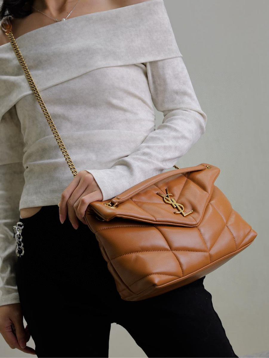 Saint Laurent Bags- Saint Laurent Loulou Puffer Small Bag Luxury Designer Leather Handbag