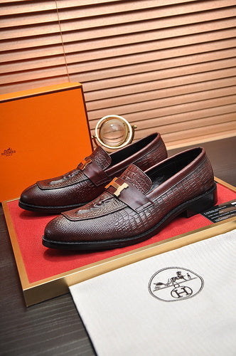 Hermès Camel Block Heel Pumps - Full Silhouette View