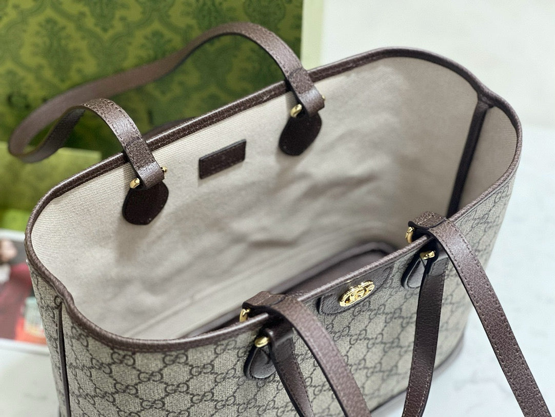 Gucci Bags- Gucci Ophidia Small Tote Bag Luxury Designer Leather Handbag