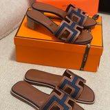 Hermès Beige Gladiator Sandals - Front View