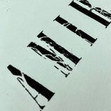 Close-up of Amiri t-shirt craftsmanship