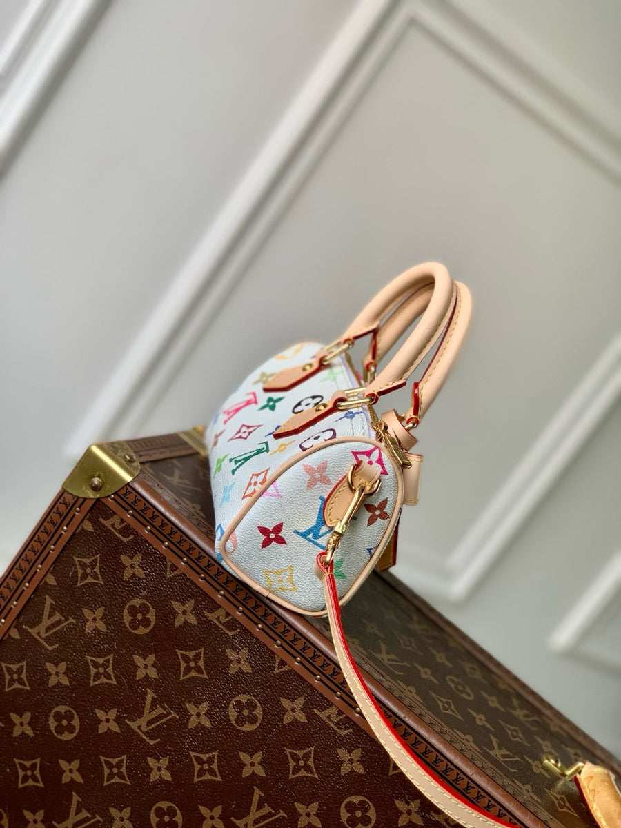 Louis Vuitton Bags- Louis Vuitton Lou x Murakami Nano Speedy Bag Luxury Designer Leather Handbag