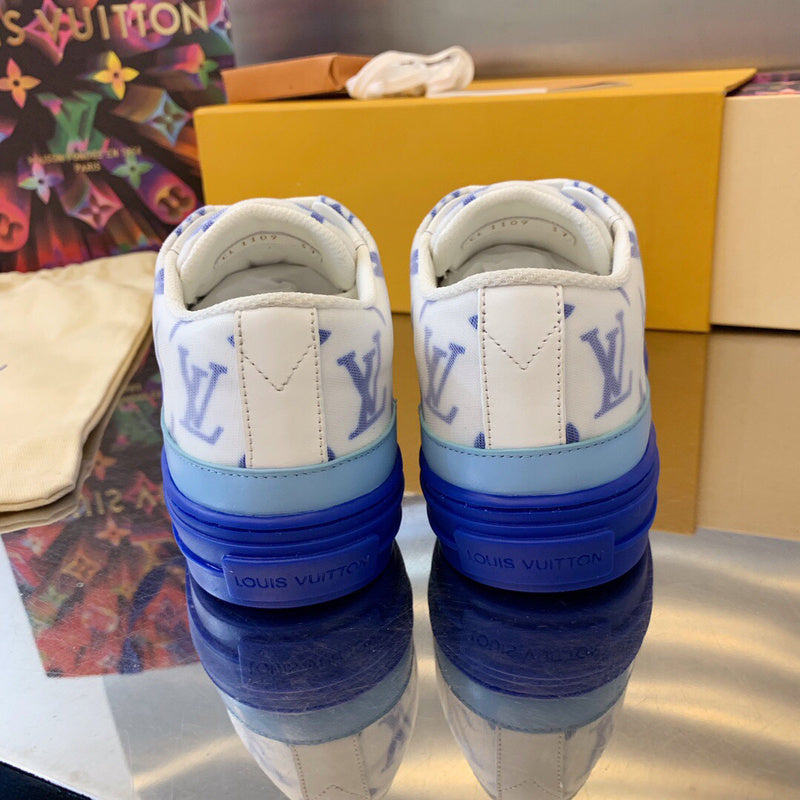Close-up of Louis Vuitton shoes craftsmanship
