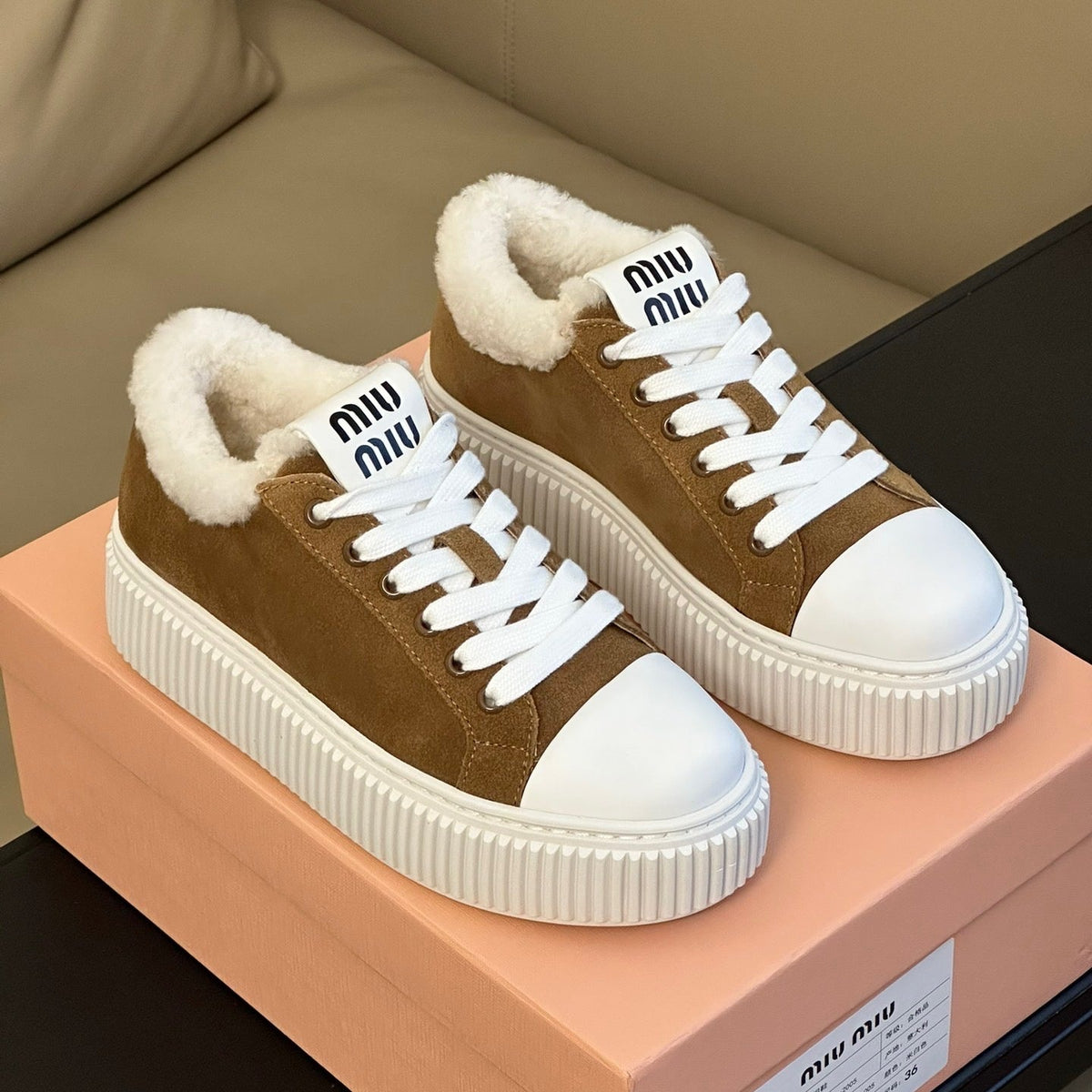 Shoes- Miu M Trainers Premium Designer Casual Shoes