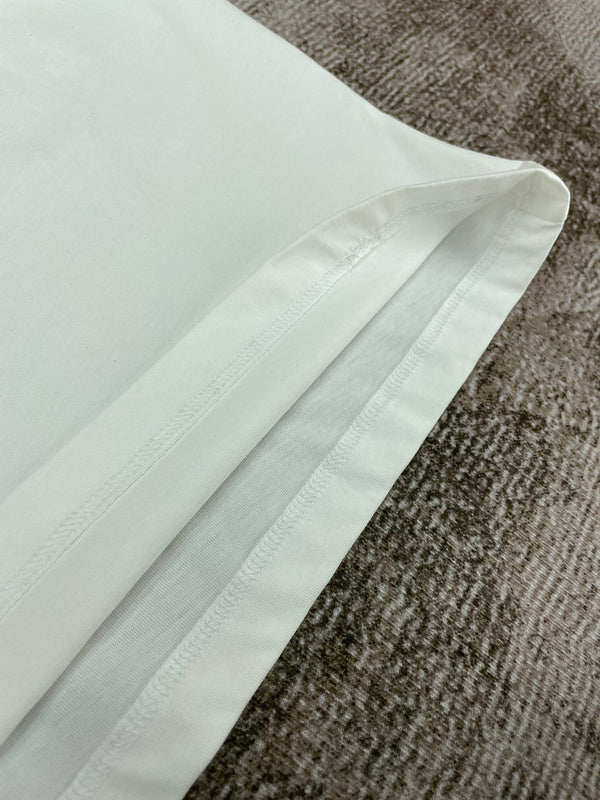 Close-up of Amiri t-shirt craftsmanship