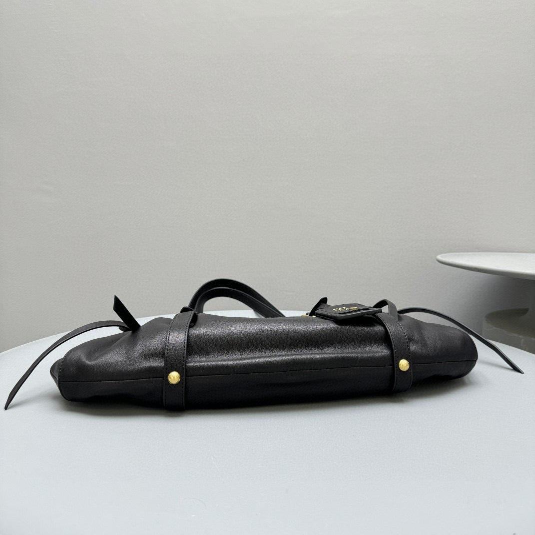Bags- Miu M Nappa Leather Bag Elegant Everyday Designer Handbag