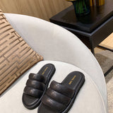 Balenciaga Nude Block Heel Sandals - Sole Detail View