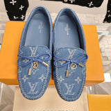 Louis Vuitton Camel Low-Top Sneakers - Front View