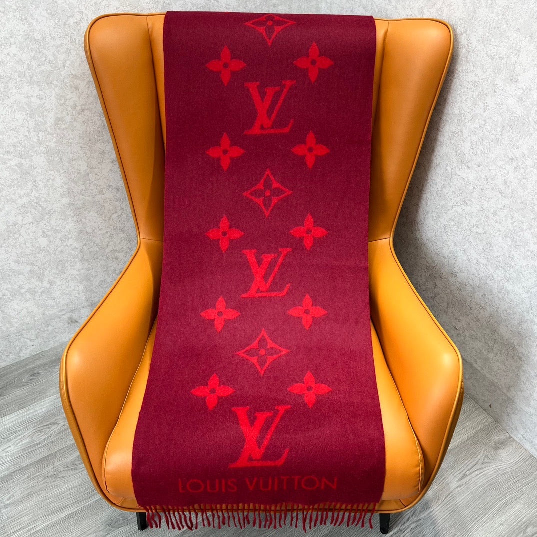 Louis Vuitton Scarves- Louis Vuitton Lou Scarf Luxury Designer Silk Scarf