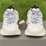 Balenciaga White Slingback Heels - Angled View