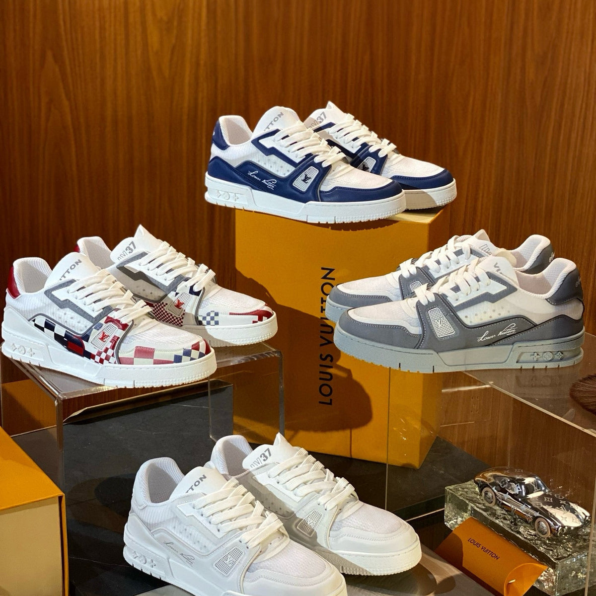 Louis Vuitton Shoes- Louis Vuitton Lou Trainers Premium Designer Casual Shoes