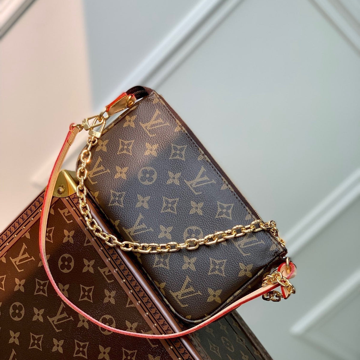 Louis Vuitton Accessories- Louis Vuitton Lou Pochette Accessories Premium Everyday Designer Accessory
