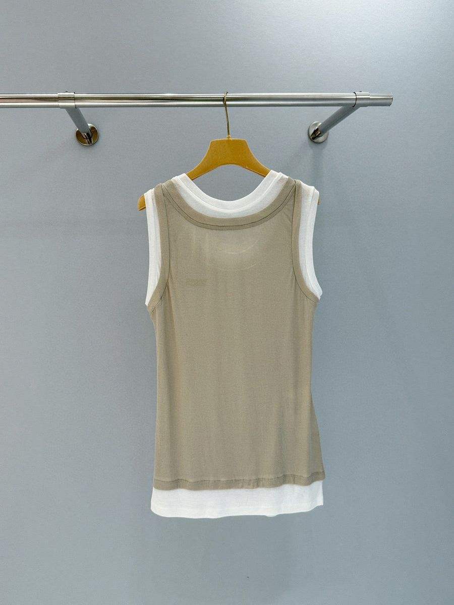 Tops- Miu M Tank Top Premium Designer Casual Top