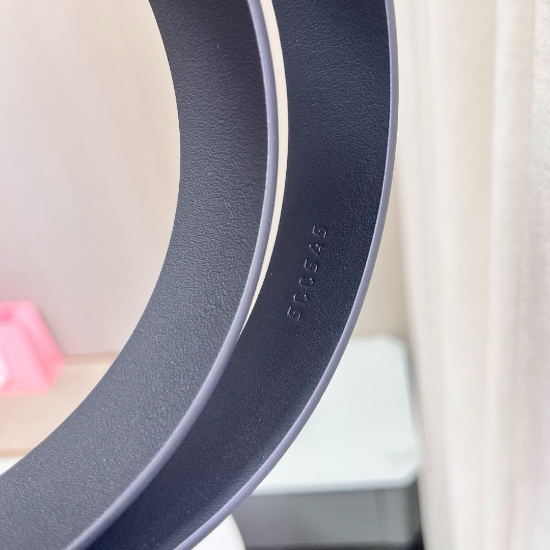 Belts- Miu M Belt 3 Cm Premium Leather Designer Belt