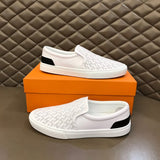 Hermes shoes Style 091 - front view, statement logo accent