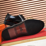 Hermès Red Bow-Detail Flats - Back View