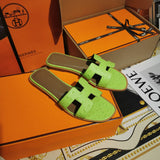 Hermès Nude Block Heel Sandals - Detail Shot of Craftsmanship