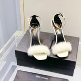 Side profile view of Saint Laurent luxury piece style No.121