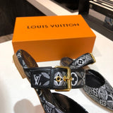 Louis Vuitton Camel Slingback Heels - Angled View