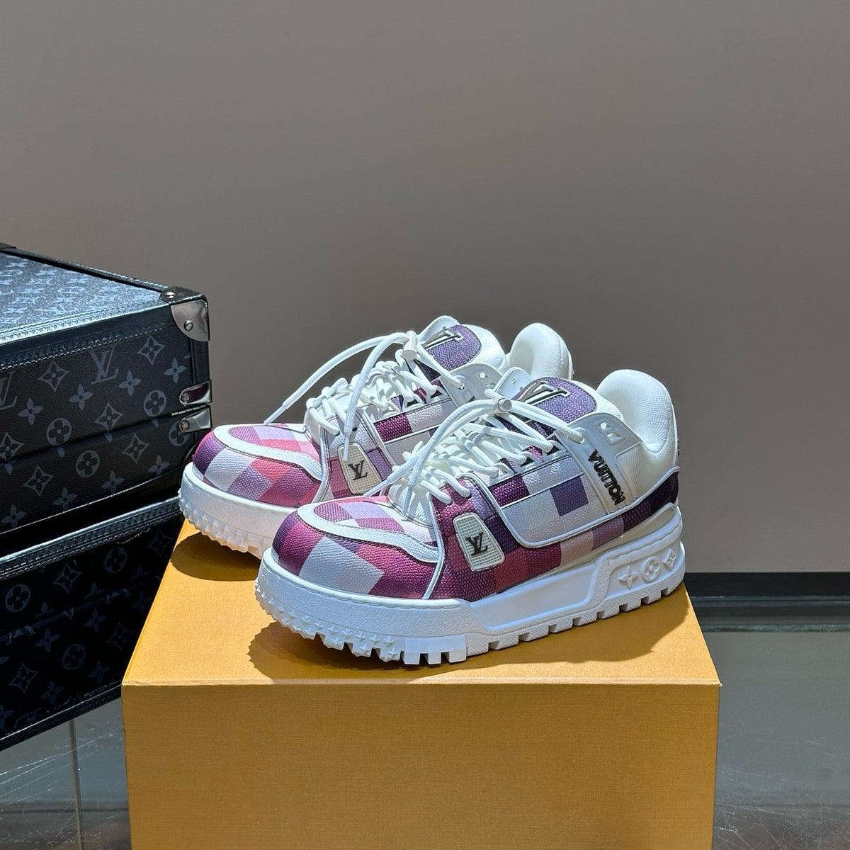 Louis Vuitton Shoes- Louis Vuitton Lou Trainers Premium Designer Casual Shoes
